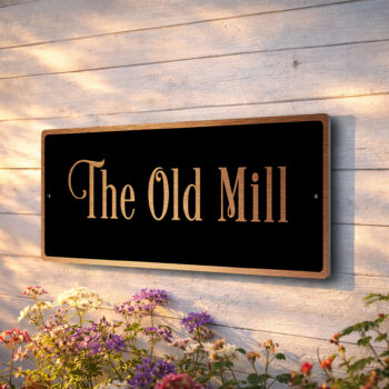 Custom House Name Sign