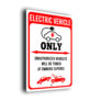 Electric Vehicles Only All Others Will Be Towed Sign