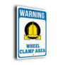Warning Clamping In Operation Sign