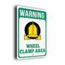 Warning Clamping In Operation Sign
