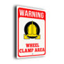 Warning Clamping In Operation Sign