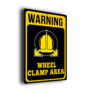 Warning Clamping In Operation Sign